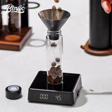 BINCOO Coffee Sealed Jar Transparent Storage Canister One-way Exhaust Valve Portable Storage Bottle