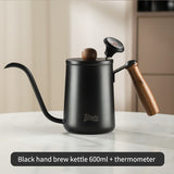 BINCOO 350ML/600ML Coffee Hand Brewing Pot Mini Portable Coffee Pot Long Mouth and Narrow Mouth Pot Stainless Steel Coffee Kettle
