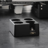 BINCOO Italian Coffee Cloth Powder Dispenser Base Multifunctional Storage and Press Powder Hammer Set 51/58MM