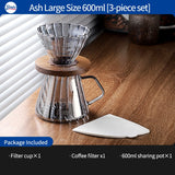 BINCOO Coffee Dripper Set Filter Cup Coffee Pot Set Coffee Sharing Pot Strainer Cup Extraction Filter Coffee Utensils 400ML/600ML