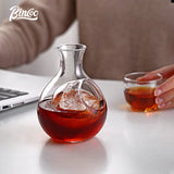 BINCOO Glass Coffee Pot Set Hand Brew Coffee Maker Coffee Utensils fo Office Household 280ML
