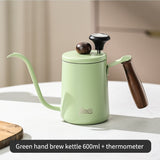 BINCOO 350ML/600ML Coffee Hand Brewing Pot Mini Portable Coffee Pot Long Mouth and Narrow Mouth Pot Stainless Steel Coffee Kettle