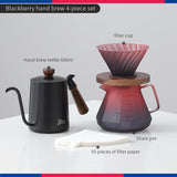 Bincoo Hand Brewing Coffee Pot Set Blackberry Filter Cup Sharing Pot Glass Pot Set 600ML
