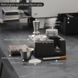 BINCOO Italian Coffee Cloth Powder Dispenser Base Multifunctional Storage and Press Powder Hammer Set 51/58MM