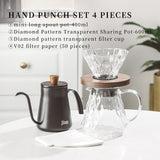 Bincoo Hand Brew Coffee Pot Dripper Set Sharing Pot Coffee Filter Cup Household Hand Grinder Coffee Machine Sets