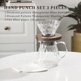 Bincoo Hand Brew Coffee Pot Dripper Set Sharing Pot Coffee Filter Cup Household Hand Grinder Coffee Machine Sets