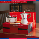 BINCOO Moka Pot Set Gift Box Espresso Coffee Kettle Hand Brewed Coffee Pot Holiday Birthday Gift Best Gift 3 Cups