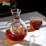 BINCOO Glass Coffee Pot Set Hand Brew Coffee Maker Coffee Utensils fo Office Household 280ML