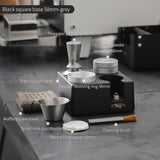 BINCOO Italian Coffee Cloth Powder Dispenser Base Multifunctional Storage and Press Powder Hammer Set 51/58MM