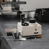 BINCOO Italian Coffee Cloth Powder Dispenser Base Multifunctional Storage and Press Powder Hammer Set 51/58MM