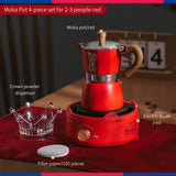 BINCOO Moka Pot Set Gift Box Espresso Coffee Kettle Hand Brewed Coffee Pot Holiday Birthday Gift Best Gift 3 Cups