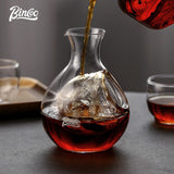 BINCOO Glass Coffee Pot Set Hand Brew Coffee Maker Coffee Utensils fo Office Household 280ML
