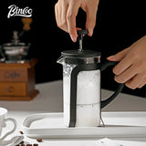 BINCOO French Press Coffee Pot with Strainer Cold Brew Coffee Filter Pot Coffee Brewing Pot 350ML/600ML