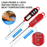 Lonicera Instant Read Digital Meat Thermometer for Food, Bread Baking, Water and Liquid.