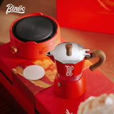 BINCOO Moka Pot Set Gift Box Espresso Coffee Kettle Hand Brewed Coffee Pot Holiday Birthday Gift Best Gift 3 Cups