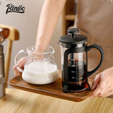 BINCOO French Press Coffee Pot with Strainer Cold Brew Coffee Filter Pot Coffee Brewing Pot 350ML/600ML