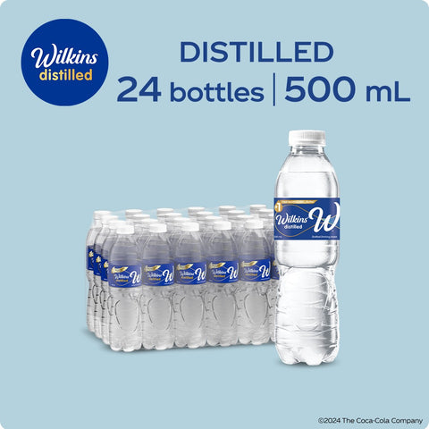 Wilkins Distilled 500mL - Pack of 24 Bottles