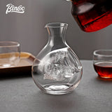 BINCOO Glass Coffee Pot Set Hand Brew Coffee Maker Coffee Utensils fo Office Household 280ML