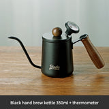 BINCOO 350ML/600ML Coffee Hand Brewing Pot Mini Portable Coffee Pot Long Mouth and Narrow Mouth Pot Stainless Steel Coffee Kettle