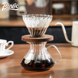 Bincoo Coffee Dripper Set Hand-brewed Coffee Pot Glass Sharing Pot Filter Cup coffee utensil set household brewing filter pot