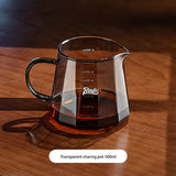 BINCOO Glass Coffee Sharing Pot Set Filter Cup Drip Filter Paper Funnel Hand Brewing Pot Coffee Kettle 500ML/700ML