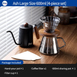 BINCOO Coffee Dripper Set Filter Cup Coffee Pot Set Coffee Sharing Pot Strainer Cup Extraction Filter Coffee Utensils 400ML/600ML