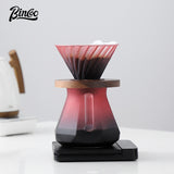 Bincoo Hand Brewing Coffee Pot Set Blackberry Filter Cup Sharing Pot Glass Pot Set 600ML