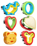 Sliafwh Sandwich Cutter and Sealer for Lunch - 5 PCS Uncrustable Maker for Lunchbox and Bento Box - Cookie Cutters