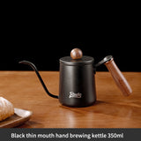 BINCOO 350ML/600ML Coffee Hand Brewing Pot Mini Portable Coffee Pot Long Mouth and Narrow Mouth Pot Stainless Steel Coffee Kettle