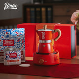 BINCOO Moka Pot Set Gift Box Espresso Coffee Kettle Hand Brewed Coffee Pot Holiday Birthday Gift Best Gift 3 Cups