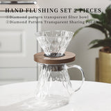 Bincoo Hand Brew Coffee Pot Dripper Set Sharing Pot Coffee Filter Cup Household Hand Grinder Coffee Machine Sets