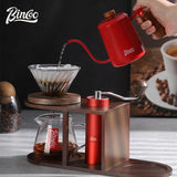BINCOO Coffee Dripper Set Hand Brew Coffee Pot Set Hand Grinder Coffee Maker Sharing Pot with Glass Filter Cup Coffee Hand Brew Pot Complete Set