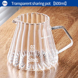 BINCOO Coffee Dripper Set Filter Cup Coffee Pot Set Coffee Sharing Pot Strainer Cup Extraction Filter Coffee Utensils 400ML/600ML