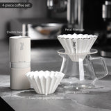 BINCOO Coffee Electric Grinder Steel Core Coffee Bean Grinder Home Small Portable for Office Outdoor and Travel