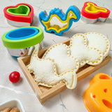 Sliafwh Sandwich Cutter and Sealer for Lunch - 5 PCS Uncrustable Maker for Lunchbox and Bento Box - Cookie Cutters