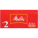 Melitta #2 Cone Coffee Filters, Unbleached Natural Brown