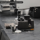 BINCOO Italian Coffee Cloth Powder Dispenser Base Multifunctional Storage and Press Powder Hammer Set 51/58MM