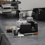BINCOO Italian Coffee Cloth Powder Dispenser Base Multifunctional Storage and Press Powder Hammer Set 51/58MM