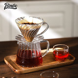 Bincoo Hand Brewed Coffee Pot Set Dripper Set Filter Cup Coffee Pot Coffee Funnel Glass Sharing Pot 400/600ML