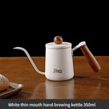 BINCOO 350ML/600ML Coffee Hand Brewing Pot Mini Portable Coffee Pot Long Mouth and Narrow Mouth Pot Stainless Steel Coffee Kettle