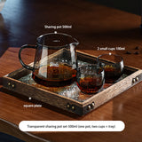 BINCOO Glass Coffee Sharing Pot Set Filter Cup Drip Filter Paper Funnel Hand Brewing Pot Coffee Kettle 500ML/700ML