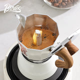 BINCOO Moka Pot with Stove Espresso Coffee Set Household Small Hand-brewed Coffee Pot Set Best Gift