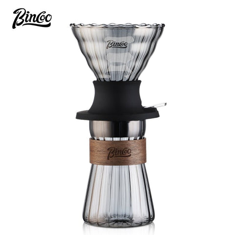 BINCOO Coffee Dripper Set Hand Brewed Coffee Filter Cup Home Drip Coffee Sharing Pot Extractor Coffee Pot with Filter 500ML