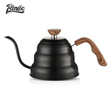 BINCOO Hand-brewed Coffee Pot Slender Mouth Kettle Stainless Steel Drip Coffee Pot Large Capacity for Outdoor Camping and Travel 1L