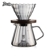 BINCOO Coffee Dripper Set Filter Cup Coffee Pot Set Coffee Sharing Pot Strainer Cup Extraction Filter Coffee Utensils 400ML/600ML