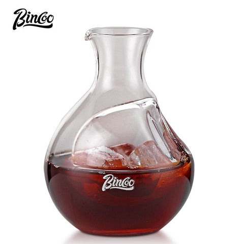 BINCOO Glass Coffee Pot Set Hand Brew Coffee Maker Coffee Utensils fo Office Household 280ML