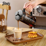 BINCOO French Press Coffee Pot with Strainer Cold Brew Coffee Filter Pot Coffee Brewing Pot 350ML/600ML