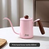 BINCOO 350ML/600ML Coffee Hand Brewing Pot Mini Portable Coffee Pot Long Mouth and Narrow Mouth Pot Stainless Steel Coffee Kettle