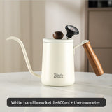 BINCOO 350ML/600ML Coffee Hand Brewing Pot Mini Portable Coffee Pot Long Mouth and Narrow Mouth Pot Stainless Steel Coffee Kettle