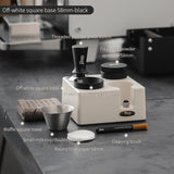 BINCOO Italian Coffee Cloth Powder Dispenser Base Multifunctional Storage and Press Powder Hammer Set 51/58MM